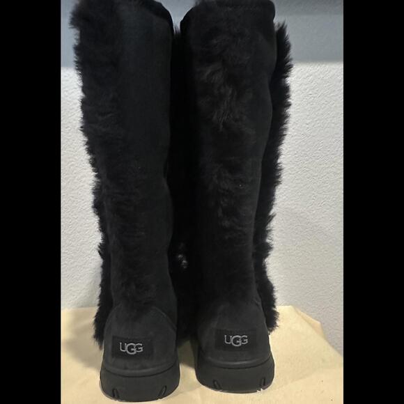 New UGG Australia Sunburst Tall Sheepskin Boots Women's Size 7 - Picture 4 of 6